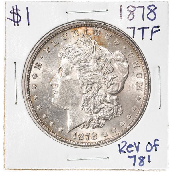 1878 7TF Reverse of 78' $1 Morgan Silver Dollar Coin