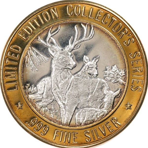 .999 Fine Silver 1996 Grand Casino $10 Limited Edition Gaming Token