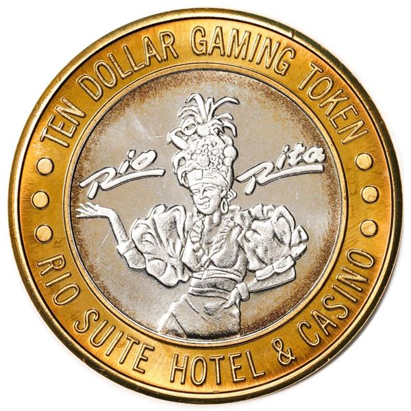 .999 Silver Rio Suite Hotel & Casino Las Vegas $10 Limited Edition Gaming Token