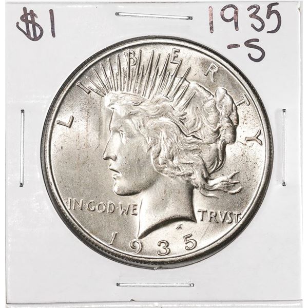1935-S $1 Peace Silver Dollar Coin
