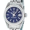 Image 1 : Rolex Ladies Stainless Steel Blue Index Date Wristwatch