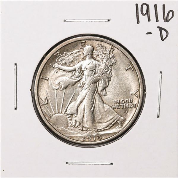 1916-D Walking Liberty Half Dollar Coin