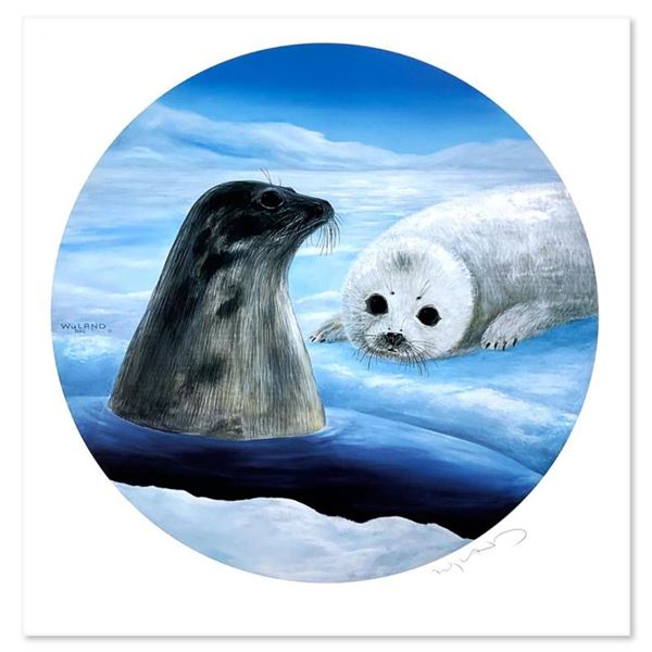 Wyland  Harp Seals  Limited Edition Lithograph On Paper