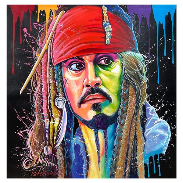 Alexander Ishchenko  Jack Sparrow  Original Acrylic on Canvas