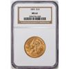 Image 1 : 1893 $10 Liberty Head Eagle Gold Coin NGC MS61