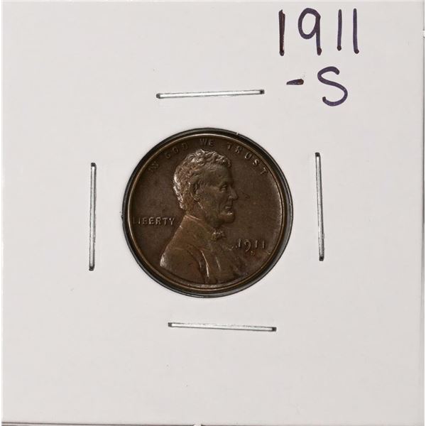 1911-S Lincoln Wheat Cent Coin