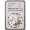 Image 1 : 2006 $1 American Silver Eagle Coin NGC MS70