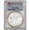 Image 1 : 1999 $1 American Silver Eagle Coin PCGS MS68 First Strike