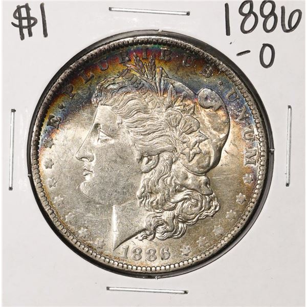 1886-O $1 Morgan Silver Dollar Coin Amazing Toning