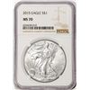 2015 $1 American Silver Eagle Coin NGC MS70