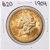 1904 $20 Liberty Head Double Eagle Gold Coin