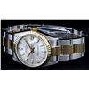 Image 4 : Rolex Ladies Midsize Two Tone Silver Index Datejust Wristwatch