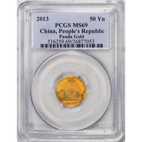 2013 China 50 Yuan Gold Panda Coin PCGS MS69