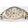 Image 9 : Rolex Men's Two Tone Silver Index Datejust Wristwatch