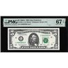 1988A $5 Federal Reserve Note San Francisco Fr.1981-L PMG Superb Gem Unc 67EPQ