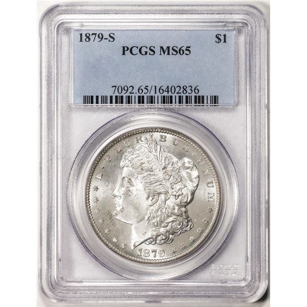 1879-S $1 Morgan Silver Dollar Coin PCGS MS65