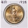 1928 $20 St. Gaudens Double Eagle Gold Coin
