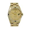 Rolex Men's 18K Yellow Gold Champagne Sapphire & Diamond Day Date President Wristwatch