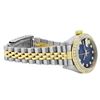 Image 4 : Rolex Ladies Two Tone Blue Vignette Diamond Datejust WristWristwatch