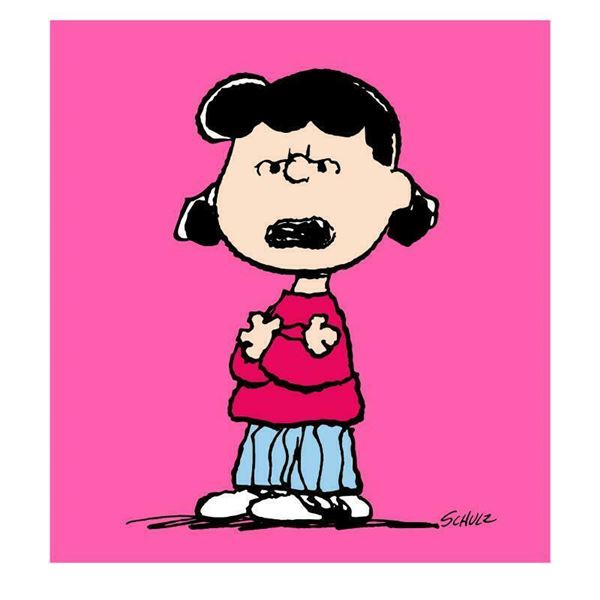 Peanuts  Lucy: Pink  Limited Edition Giclee On Canvas