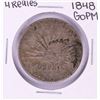 1848 GoPM Mexico 4 Reales Silver Coin