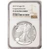 Image 1 : 2019-W $1 Proof American Silver Eagle Coin NGC PF69 Ultra Cameo Congratulations Set