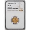 1999 $5 American Gold Eagle Coin NGC MS69