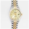 Image 2 : Rolex Men's Two Tone Champagne Index Datejust Wristwatch