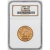 1893 $10 Liberty Head Eagle Gold Coin NGC MS62