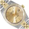 Image 1 : Rolex Mens Two Tone Diamond Datejust Wristwatch With Rolex Box