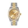 Image 2 : Rolex Mens Two Tone Diamond Datejust Wristwatch With Rolex Box