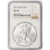 Image 1 : 2015 $1 American Silver Eagle Coin NGC MS70