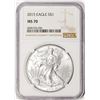 Image 1 : 2015 $1 American Silver Eagle Coin NGC MS70