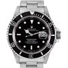 Rolex Mens Stainless Steel Submariner Wristwatch With Rolex Box