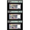 Image 2 : (3) Consecutive 2017 Djibouti 40 Francs Bank Notes PMG Superb Gem Uncirculated 68EPQ