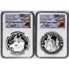 2020 Proof US & Great Britain Mayflower Coin Set NGC PF70 Ultra Cameo Costello Signed