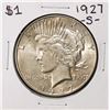 1927-S $1 Peace Silver Dollar Coin