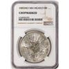 1885MO MH Mexico 8 Reales Silver Coin NGC Chopmarked