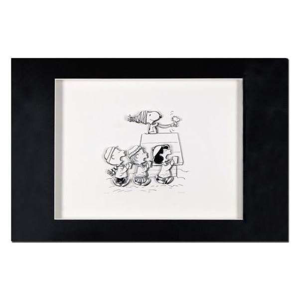 Peanuts  Caroling Crew  Limited Edition Giclee On Paper