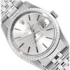 Rolex Mens Stainless Steel Silver Index Datejust Wristwatch With Rolex Box