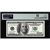 Image 2 : 1999 $100 Federal Reserve Printed Fold Error Note Fr.2176-F PMG Choice About Unc 58