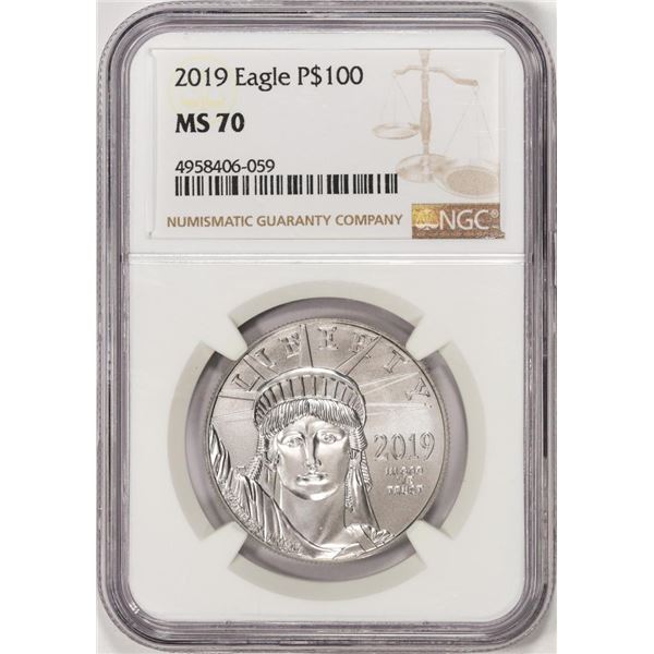 2019 $100 Platinum American Eagle Coin NGC MS70