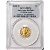 2008-W $5 Burnished American Buffalo Gold Coin PCGS MS70
