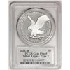 Image 2 : 2021-W Type 2 $1 Proof American Silver Eagle Coin PCGS Gem Proof Emily Damstra Signed