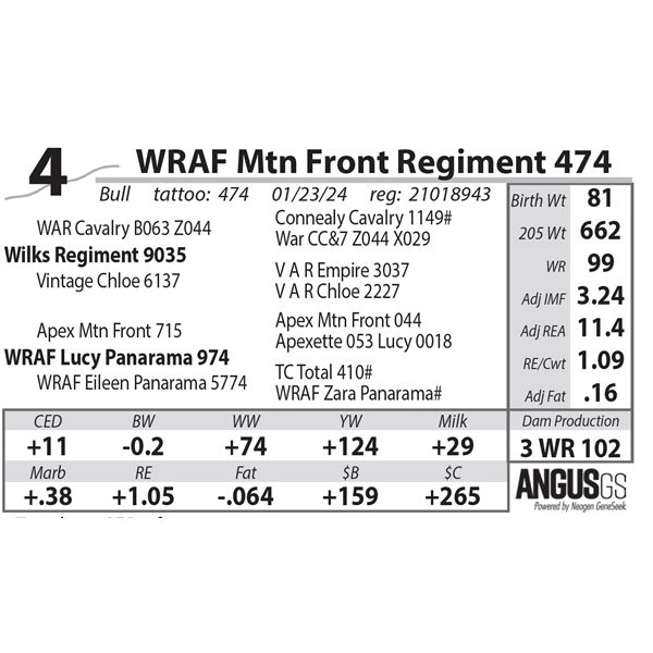 WRAF Mtn Front Regiment 474