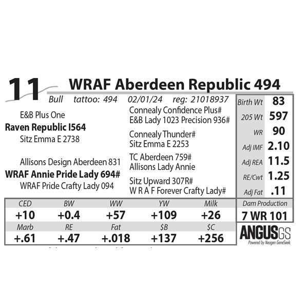 WRAF Aberdeen Republic 494