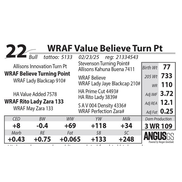 WRAF Value Believe Turn Pt
