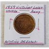 Image 2 : 1859 CANADA LARGE 1 CENT COIN, DIE ROTATION ERROR