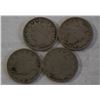Image 1 : LOT OF 4 VARIOUS OLD USA 5 CENTS COINS