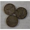 Image 2 : WWII LOT OF 3 SILVER USA WAR NICKELS, CIRCULATED